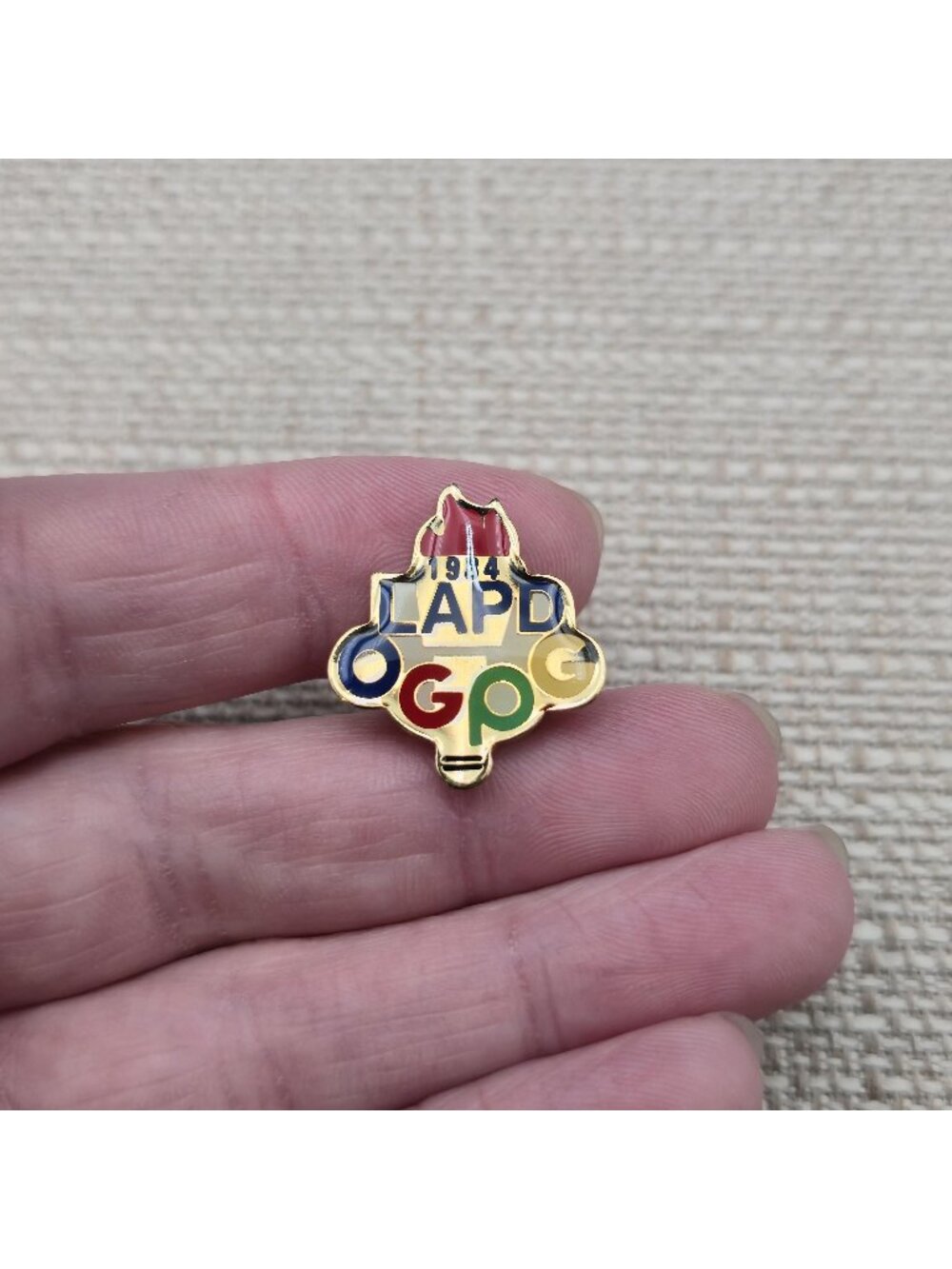 Vintage LAPD OGO 1984 Summer Games Olympic Pin A7704